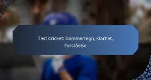 Test Cricket: Dommertegn, Klarhet, Forståelse