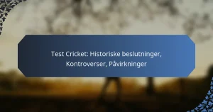Test Cricket: Historiske beslutninger, Kontroverser, Påvirkninger