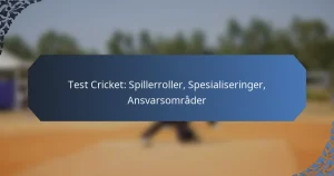 Test Cricket: Spillerroller, Spesialiseringer, Ansvarsområder