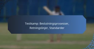 Testkamp: Beslutningsprosesser, Retningslinjer, Standarder
