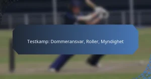 Testkamp: Dommeransvar, Roller, Myndighet