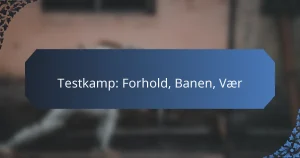 Testkamp: Forhold, Banen, Vær