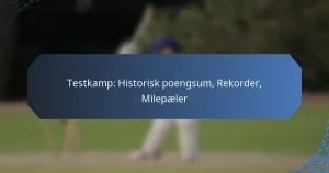 Testkamp: Historisk poengsum, Rekorder, Milepæler