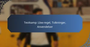 Testkamp: Lbw-regel, Tolkninger, Anvendelser