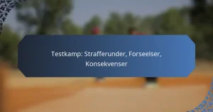 Testkamp: Strafferunder, Forseelser, Konsekvenser