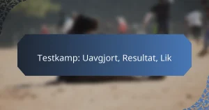 Testkamp: Uavgjort, Resultat, Lik